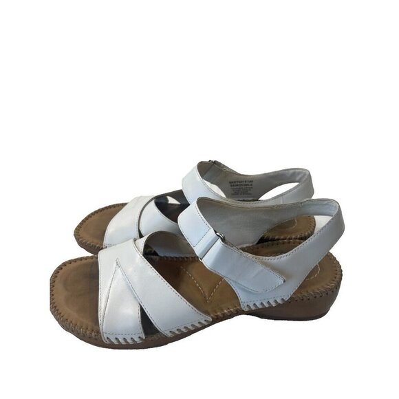Naturalizer Sandals Strappy Sketch Slingback Comfort Shoe Womens sz 6.5 white - Picture 6 of 9